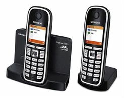 西门子S880无绳电话机套装 黑白双色经典，高效办公首选